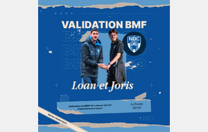 Loan Marin et Joris Alechkine valident leur BMF !