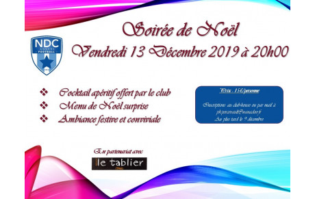 La soirée de Noël le vendredi 13 décembre