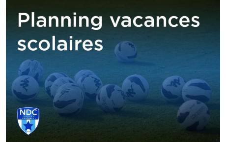 Nouvelles vacances, nouveau planning !