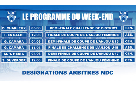 La coupe, c'est aussi pour les arbitres !