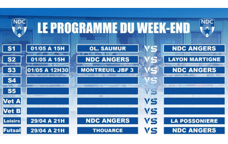 Un samedi chargé à domicile et un dimanche de coupes ! 