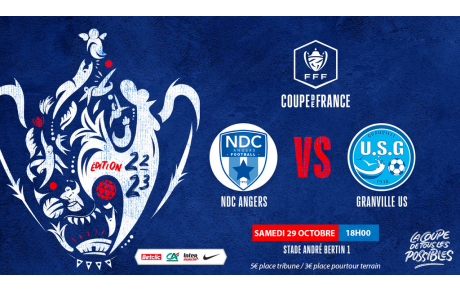 Coupe de France (7T) : BILLETTERIE NDC - GRANVILLE SAMEDI 29/10 - 18H
